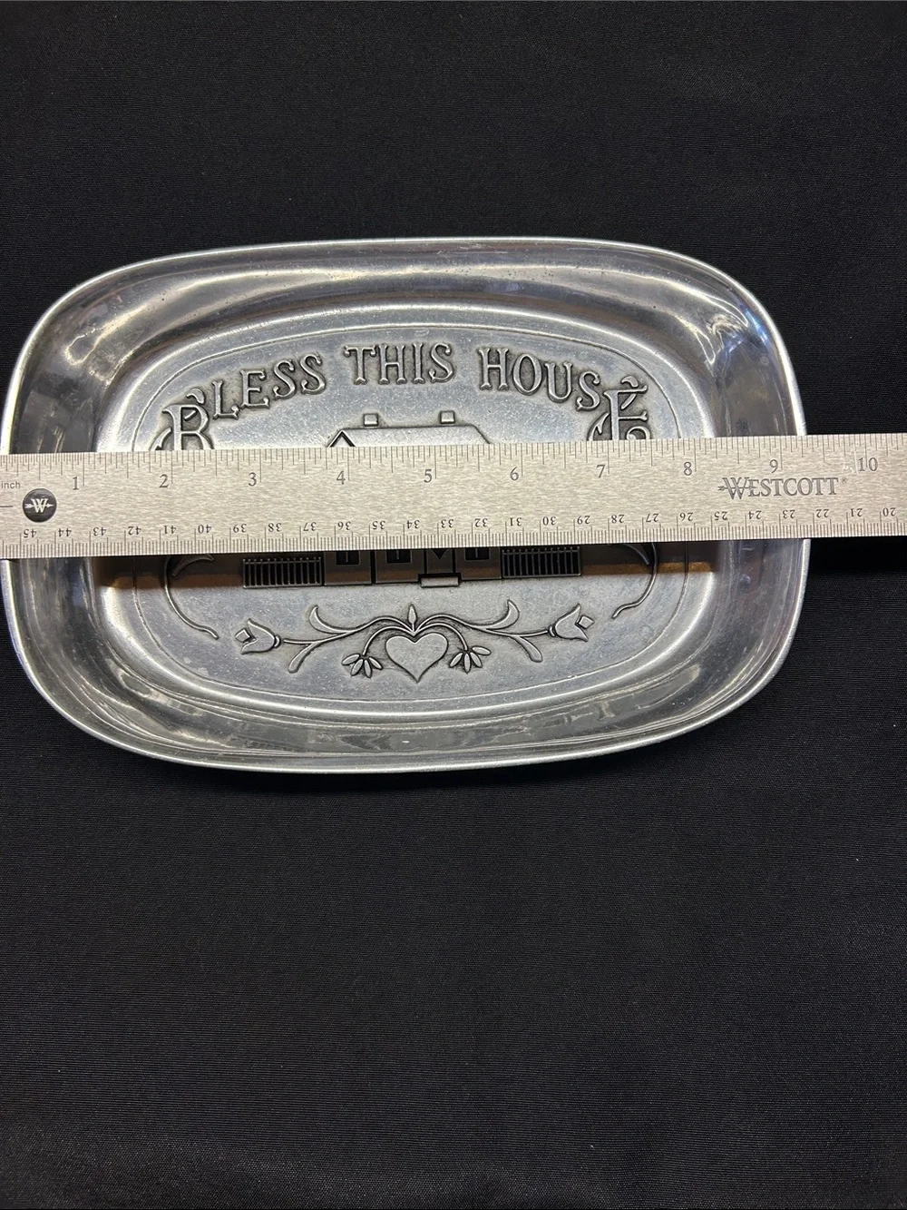 Wilton Armetale Bless this House bread tray